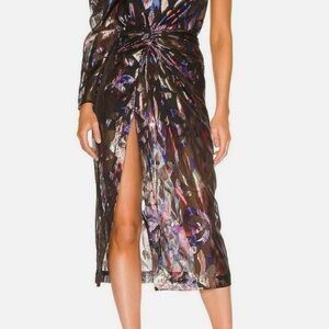 Sabina Musayev Metallic Skirt (top sold separately)